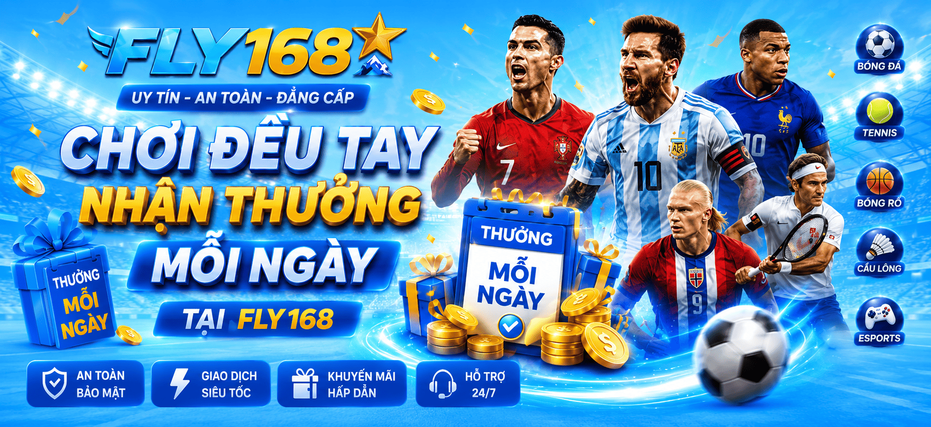 Chơi mỗi ngày nhận thưởng liền tay